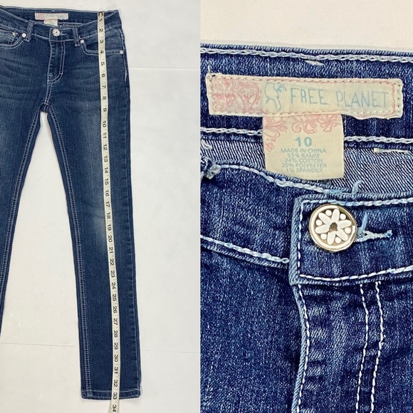 Free Planet Girls Skinny Jeans - Picture 4 of 9